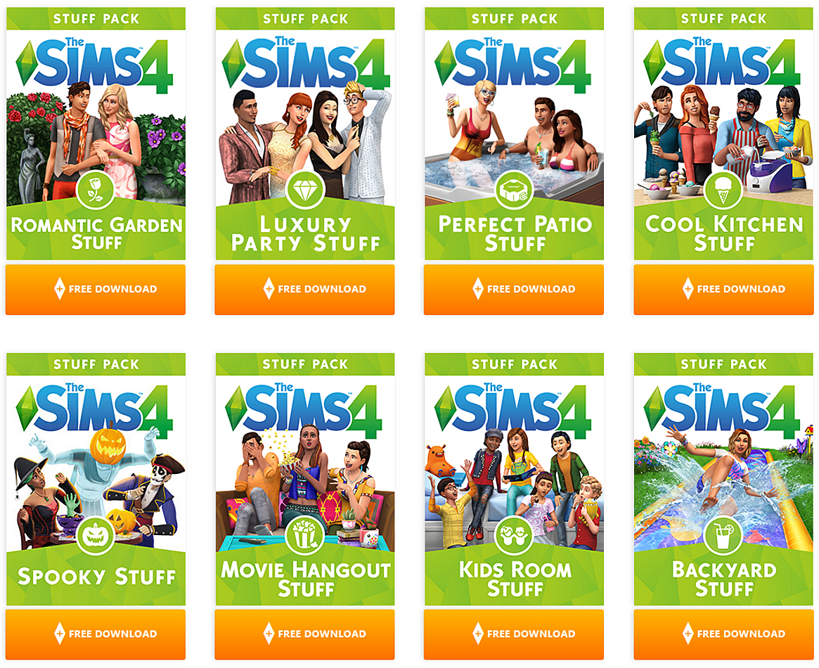 Sims expansion packs list